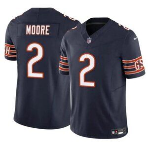 You May Select Mens Youths  DJ Moore Navy Vapor Stitched Jersey